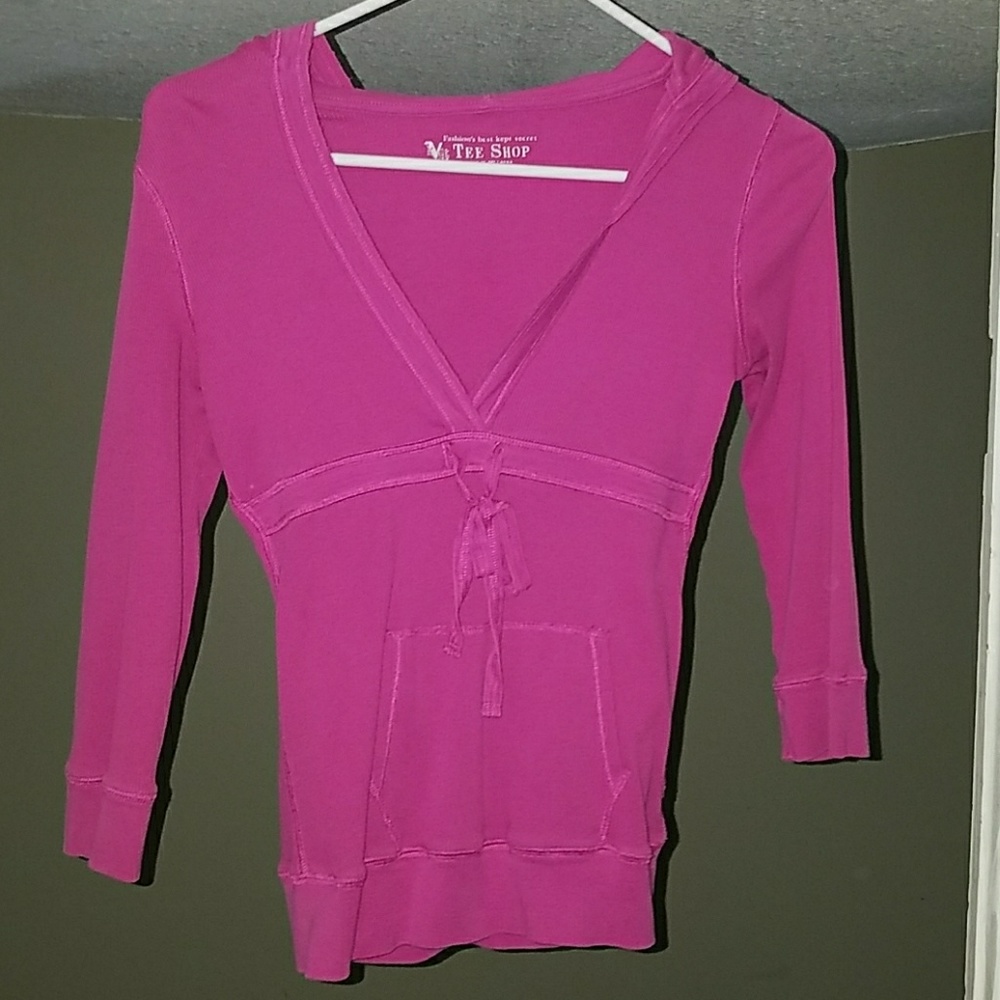 Adorable VS 3/4 Sleeve Hoodie Tee